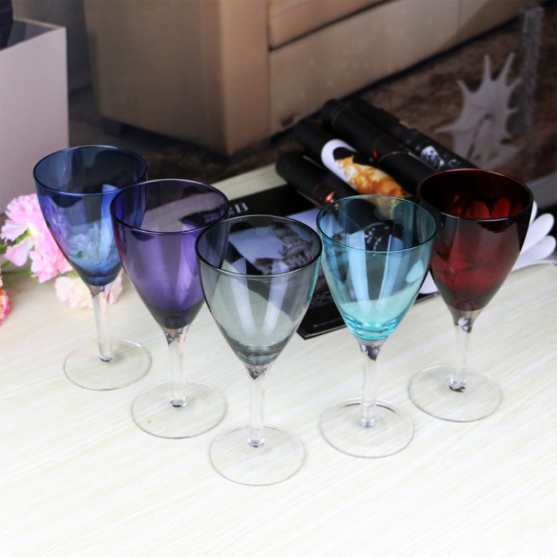 Убаво обоени стакло goblet Креативни Занаети Шампањ и вино стакло декорација стакло првенство