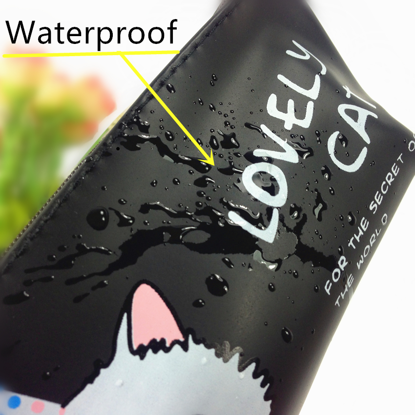 1pcs/многу НОВИ Прекрасна Мачка водоотпорен СТП патент молив торба Голем капацитет пенкало торба Слатка Складирање кеси