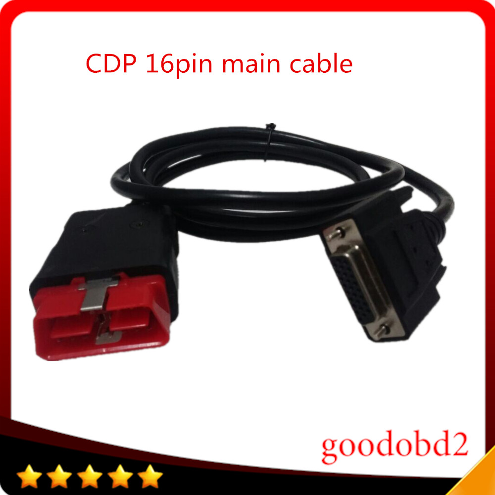 OBDII 16 pin ПРЕДВОДЕНА од главниот кабел Погоден за tcs скенер cdp про плус OBD2 авто кабел obd 16pin тестирање кабел