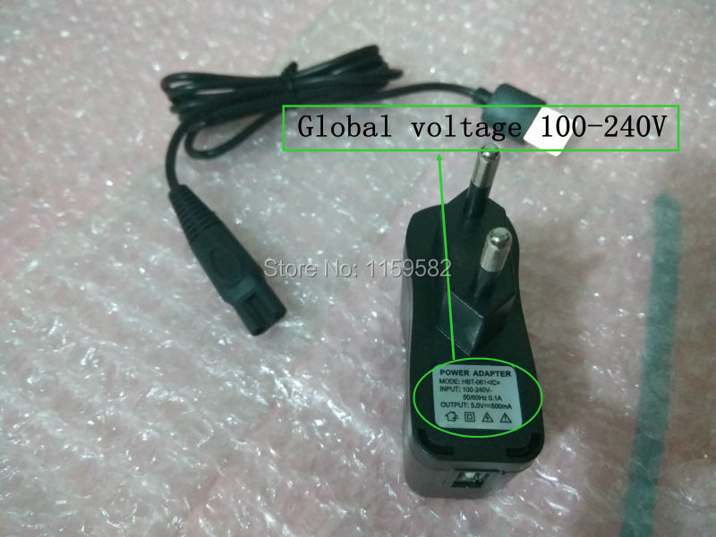 1pcs USB ЕУ Адаптер за полнење тример приклучокот на полначот за philips електрични хлапак HQ2 hq64 rq10 HQ3 HQ8 S9911