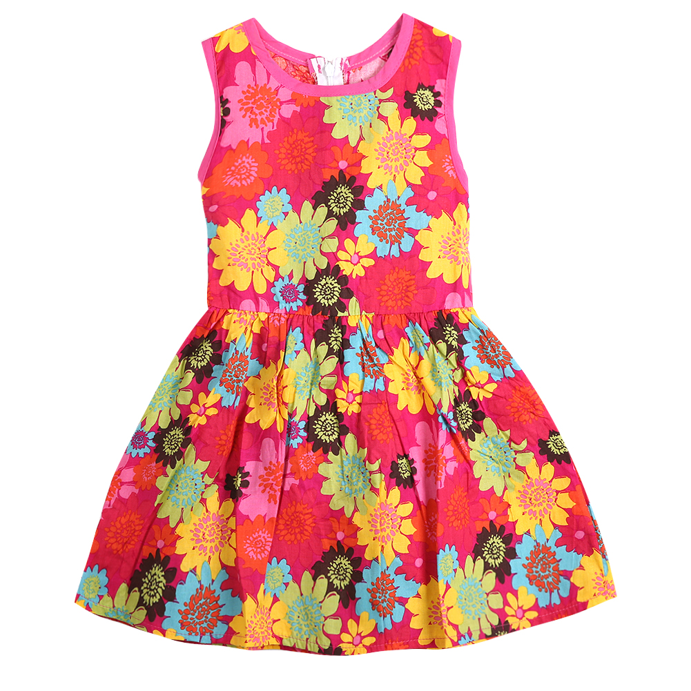 Деца Деца Девојки Лето Принцеза се облекуваат Флорални Чипка Прободен Партија Фустани 2-6T