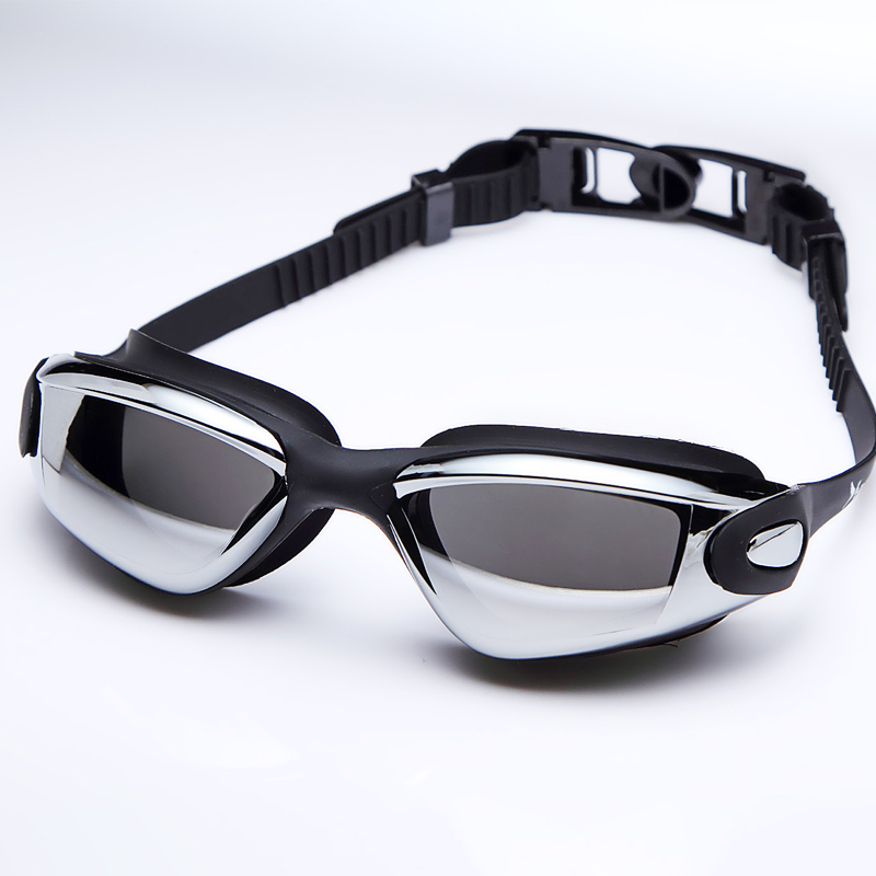 НОВАТА ЦРНА Унисекс Жена Мажите Вода Спортски Анти-магла УВ Shield Заштита Водоотпорен Eyewear Очила Очила за Пливање