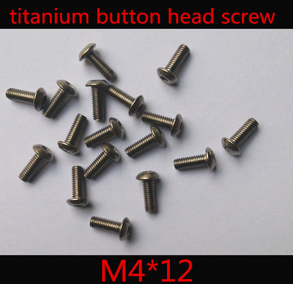 50pcs/многу ISO 7380 M4 x 12 Титаниум Копчето Главата Хексадецимален Штекер Завртка