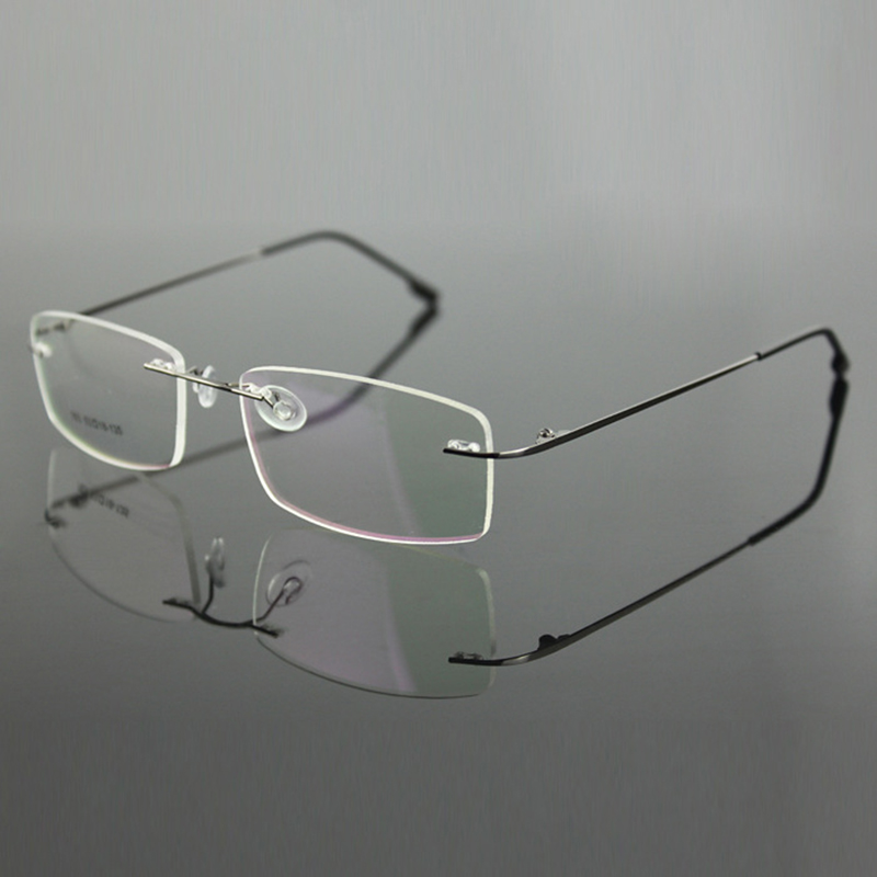 Chashma Бренд Rimless Титаниум Алуминиумски Ултра Мала Тежина Myopia Очила Рамка Оптички Око, Очила За Мажи