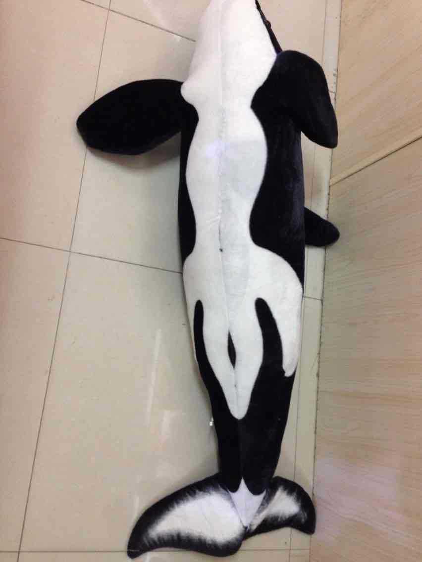 симулација на Морски животни големи убиец кит за 130cm кадифен играчки фрли перница Фотографија реквизити,роденденски