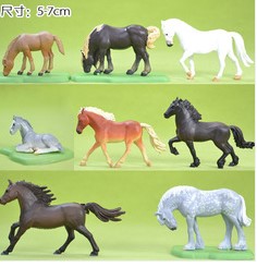 пвц слика Вистински модел за симулација на играчка Maxima коњ магаренце 8pcs/set