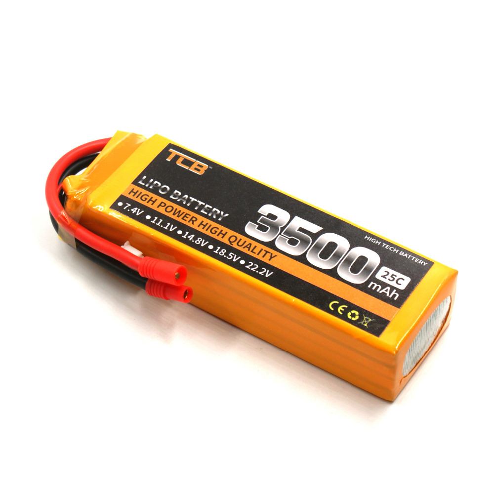 TCB РК LiPo батеријата 14.8 V 3500mAh 25C 4S за РК Авион Летало 4S Lipo batteria мобилен AKKU