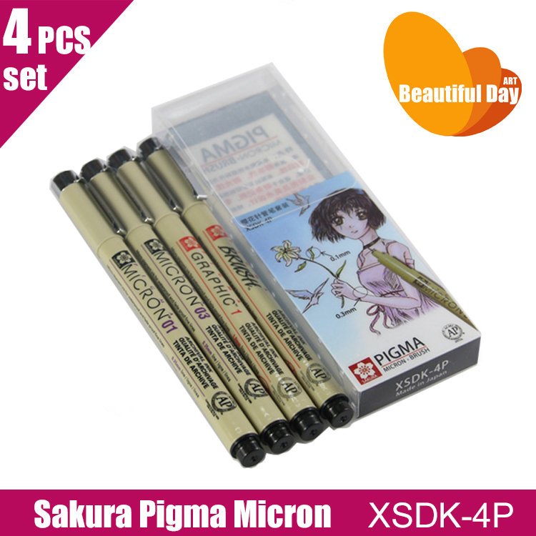 Нови Пристигнување Оригинални Јапонија Сакура Pigma Сите Црно Мастило Micron пенкало finliner XSDK-3P XSDK-4P XSDK-7P