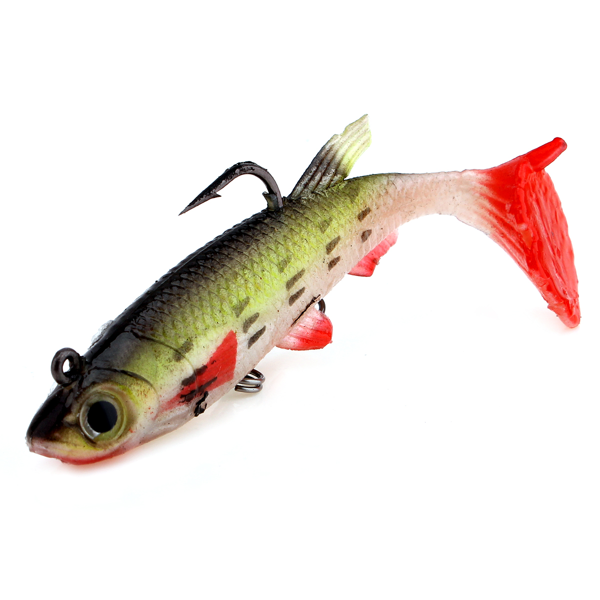 Риболов Намамат 8.5 cm 13g 3D Lifelike Риба Очи Мека Мамка со Две Куки за Средината & Горниот Вода Риба 1pcs