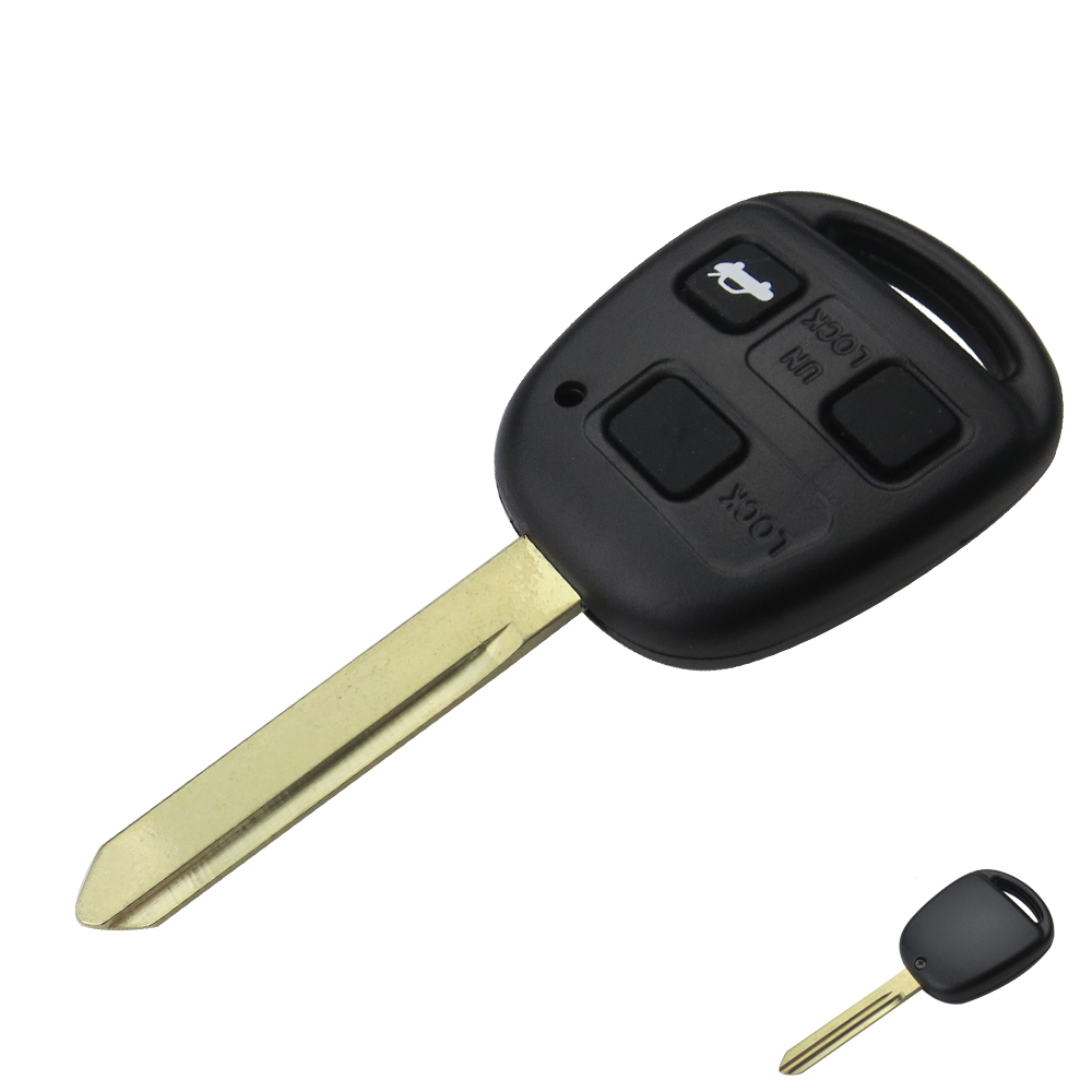 3 Копче за Замена на Далечинскиот Клуч за Автомобил Покритие Фоб Школка Случај со Гумена Подлога За Toyota RAV4 е корола