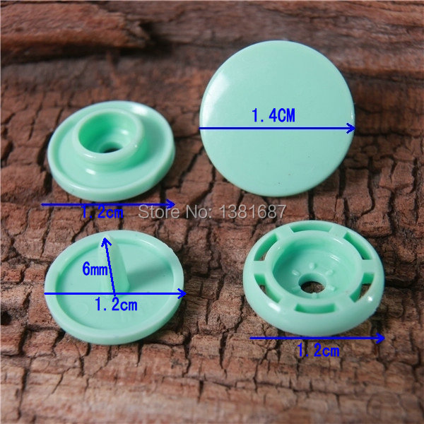 Мешана боја 16 вкупно 1000 поставува до продажба белешки 1.4 cm KAM T8 пластични snap копчето постелнина торба мантил