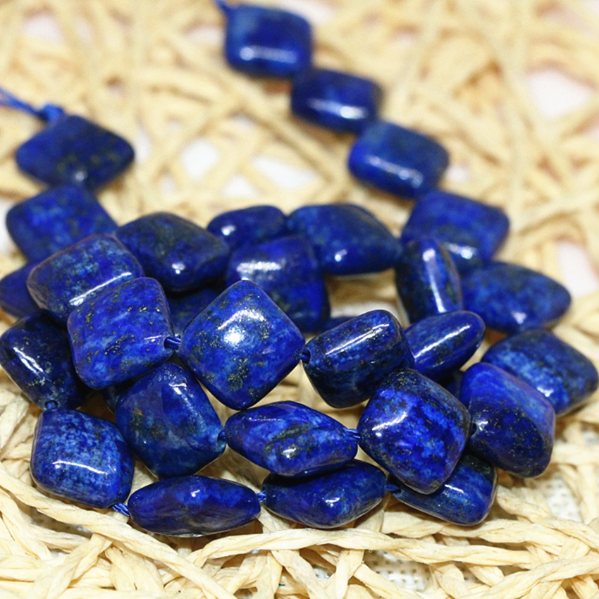 Природен камен lapis lazuli 6 облик плоштадот овална teardrop ориз срцето лабава монистра одговара за diy ѓердан накит