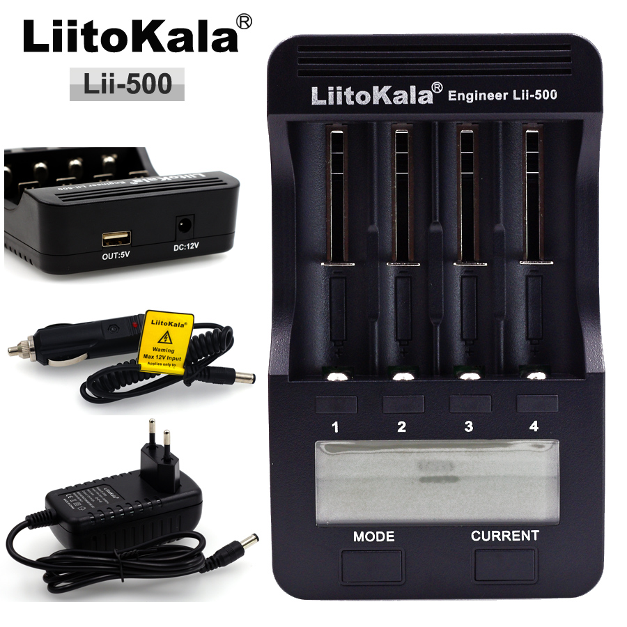 2018 Liitokala Lii-500 300 S1 NiMH Батерија Полнач,3.7 V 18650 18350 18500 17500 10440 26650 1.2 V АА ААА 5 V излез LCD