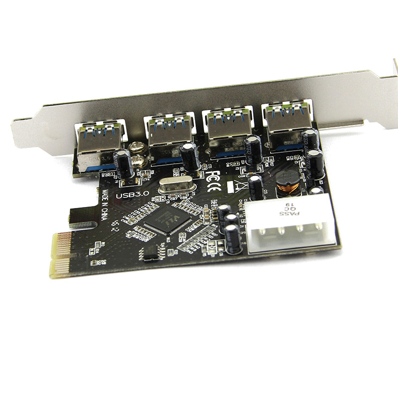 ПРОМОЦИЈА БРЗ USB 3.0 PCI E PCIE 4 ПОРТИ Изразат Експанзија Картичка Адаптер