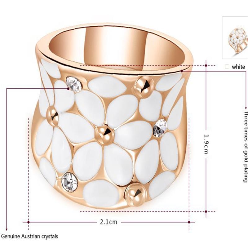 ROXI Топла, Романтична парична Казна Невестата се Поставува Бел Цвет Прстен Студ Уво Обетки Накит во Собата за Жените