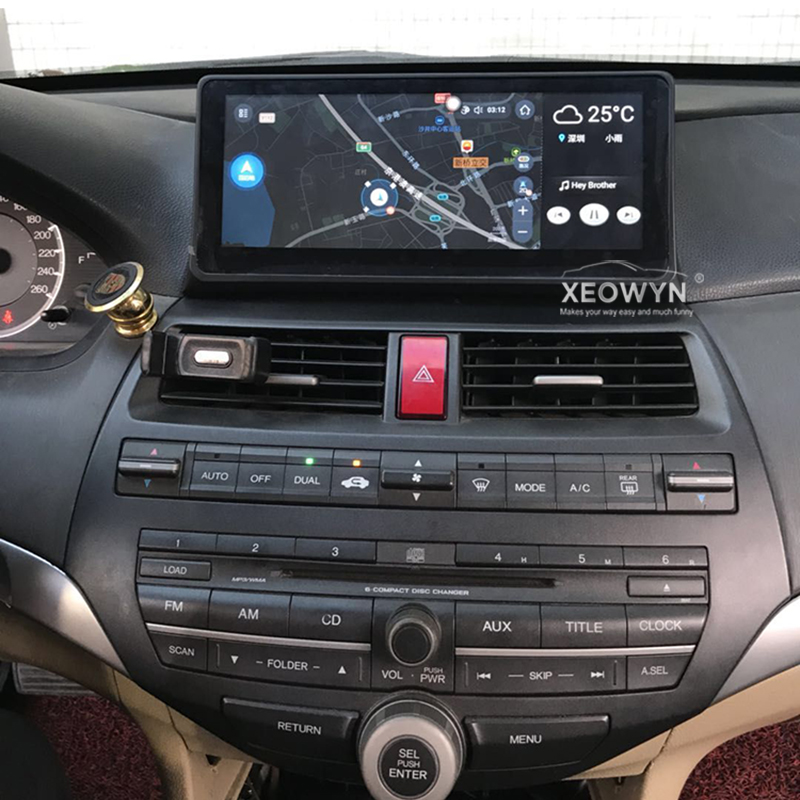 10.25 Андроид 6.0 навигација со автомобил играч GPS За Хонда спогодба 8 2008-2013 bluetooth аудио воланот