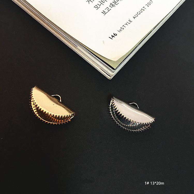 DIY рачно изработени накит додатоци бакар полу-круг совет устата клип еден виси двојно виси круг парче слушалка pendant