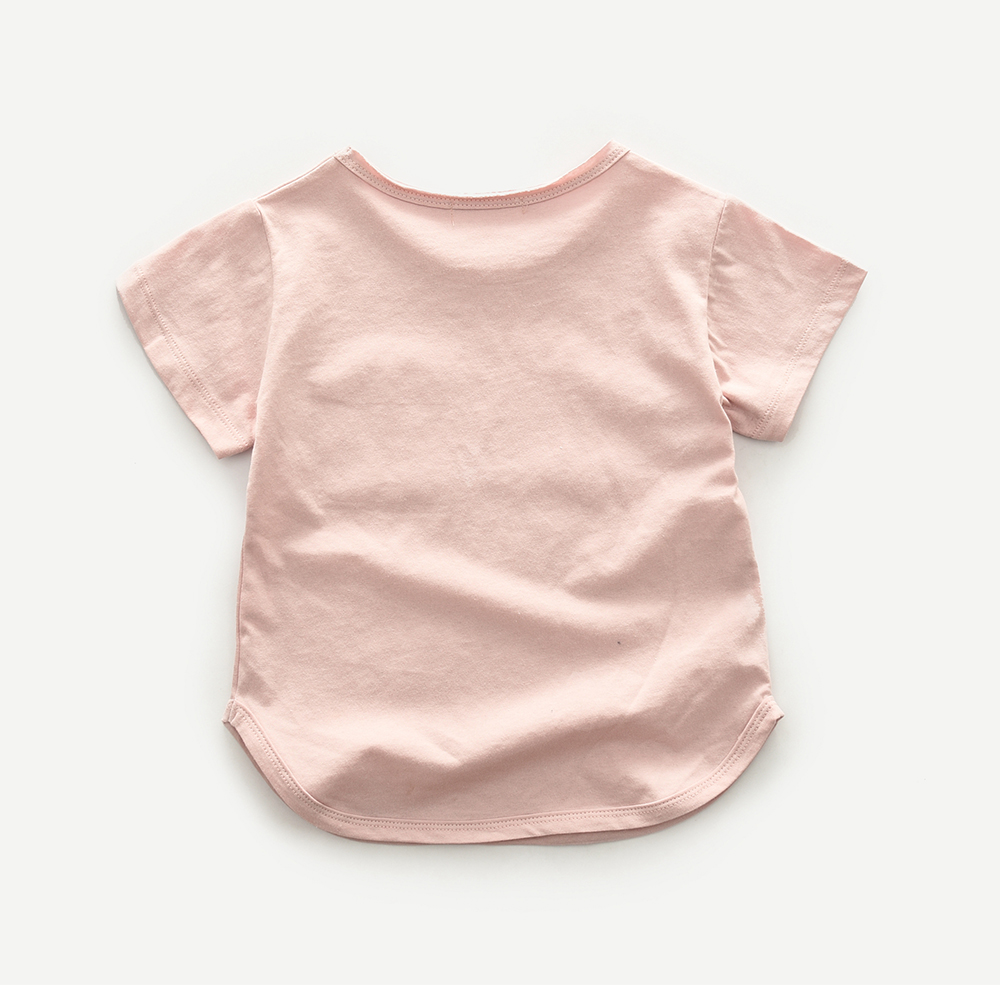 weLaken Деца Tshirts 2018 Лето Солидна Боја Кратко Sleeve Блузи Бебе Памук Секојдневен Џеб Кошули За 24M-8 Години Момчиња