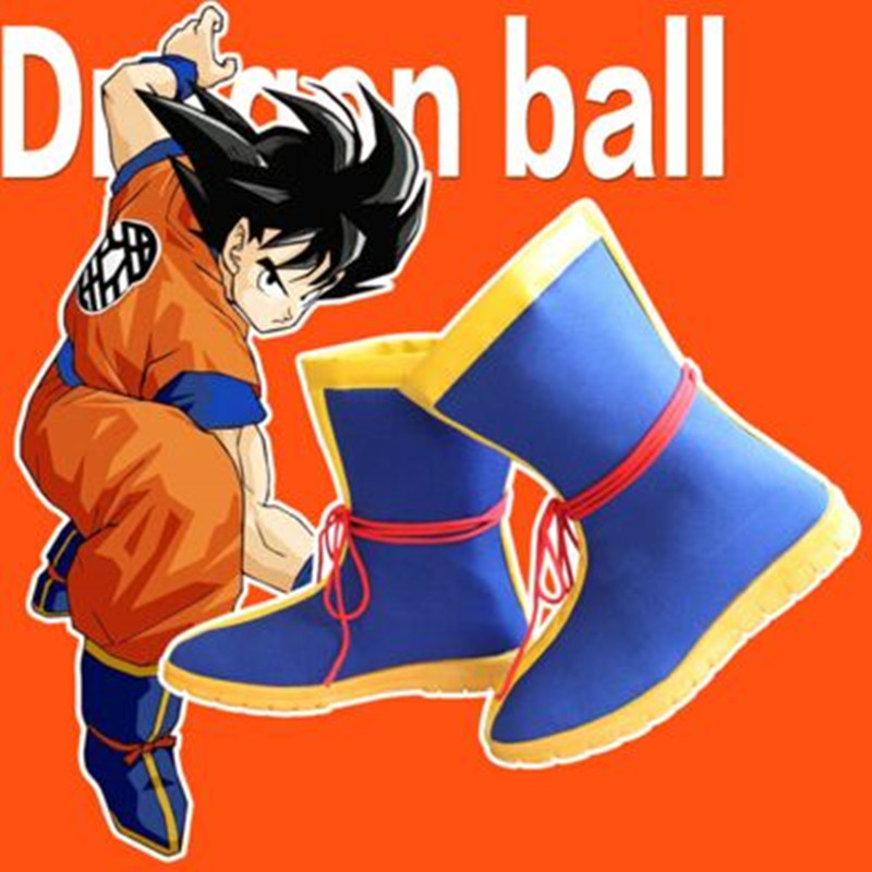 Аниме Нова Жешка Dragon Ball Синот Goku Cosplay Чевли за ноќта на Вештерките Партија Чизми de futbol един tobillera chaussure