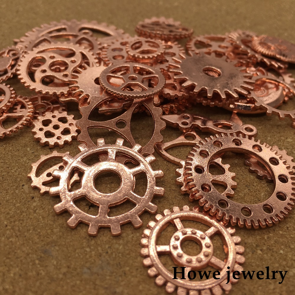 Мешани 100g розово злато steampunk брзини и cogs часовник раце DIY Европски Стил Изработка на Накит