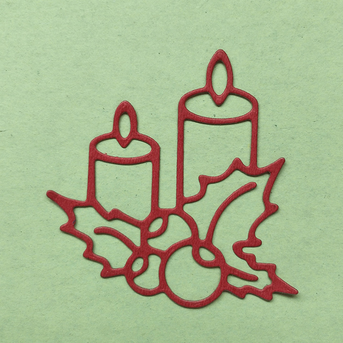 Добар Метал Cutting Умира Божиќ Гори Свеќа Stencils за DIY Втиснување Бележник Албум Хартија Картичка Занает