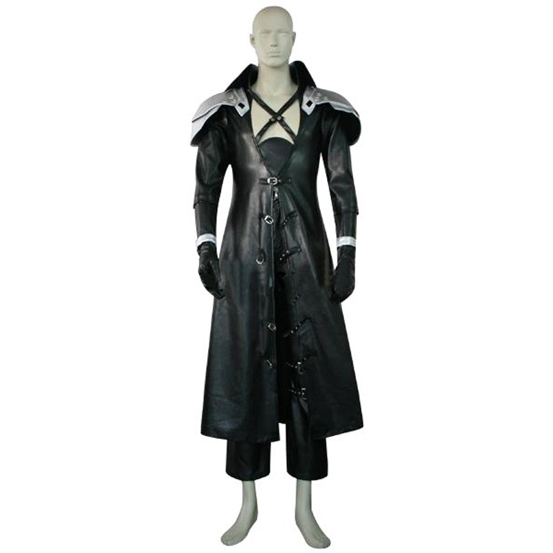 Final Fantasy VII 7 Sephiroth Делукс Издание Cosplay Униформа Одговараат на Целосен Сет на Мажите е ноќта на Вештерките