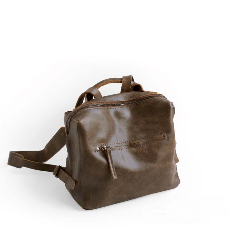 Vendange оригинални женски торба Гроздобер кожа ранец женски едноставна кутија Мода кожна торба 2357
