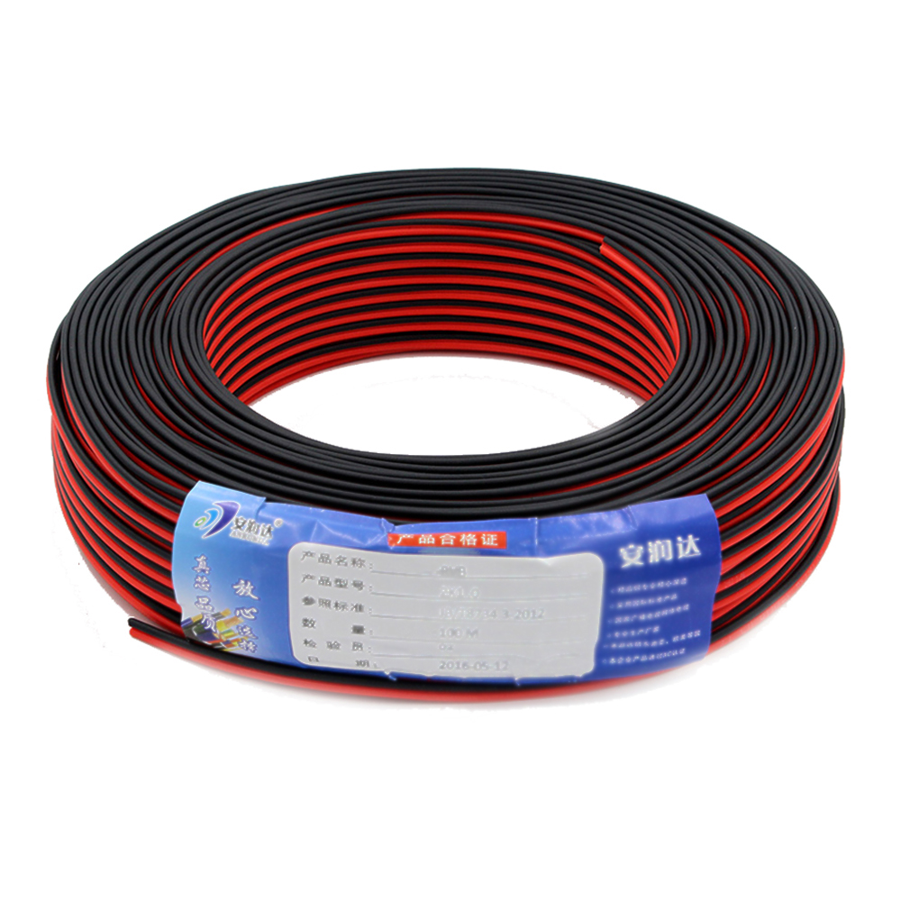 Електронски Wire Кабел 2 pin 4 pin UL2468 20AWG 2/4*0.5 mm Црна / Црвена / RGB рамен лента кабел 300V за 3528 5050 LED