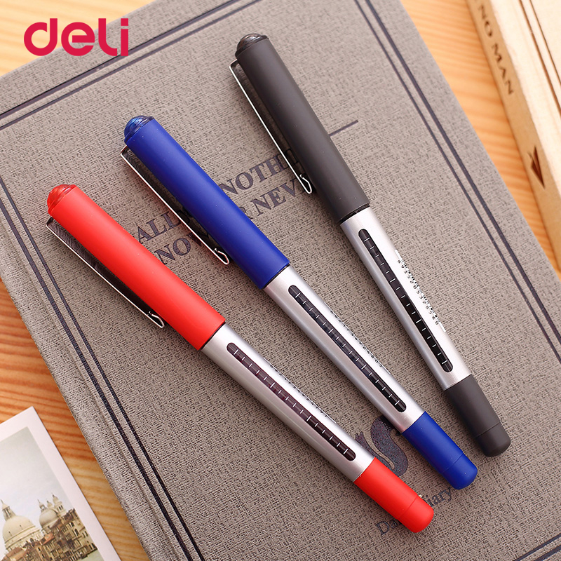Достав 3pcs 0.5 mm црна, сина, црвена боја мастило ballpoint гел пенкала за на училиште, канцеларија пишување на материјали