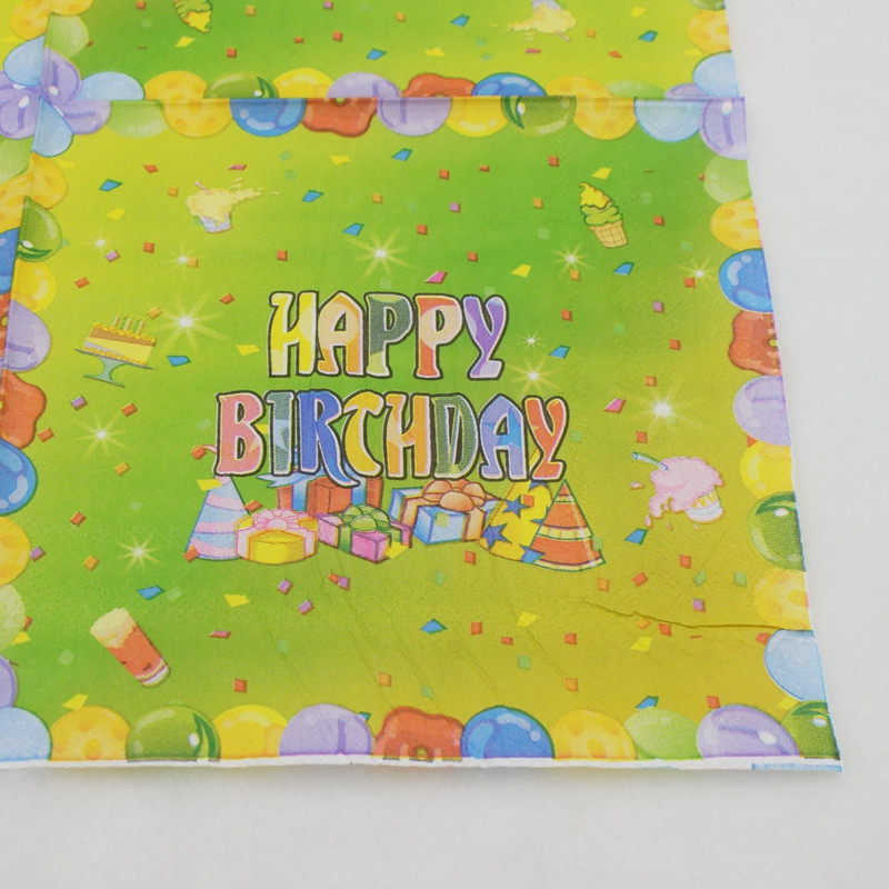 [RainLoong] Среќен Роденден Печатење на Хартија Салфетки За Партија Декорација Ткиво Салфетка Serviettes 33*33cm 20pcs/пакет/многу