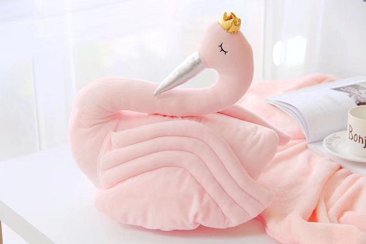 Swan Принцеза Прегратка Бебе Нордиските стил на Спиење Пријатна Кукла Кадифен Полнети Соба Декорација Играчки Роденден