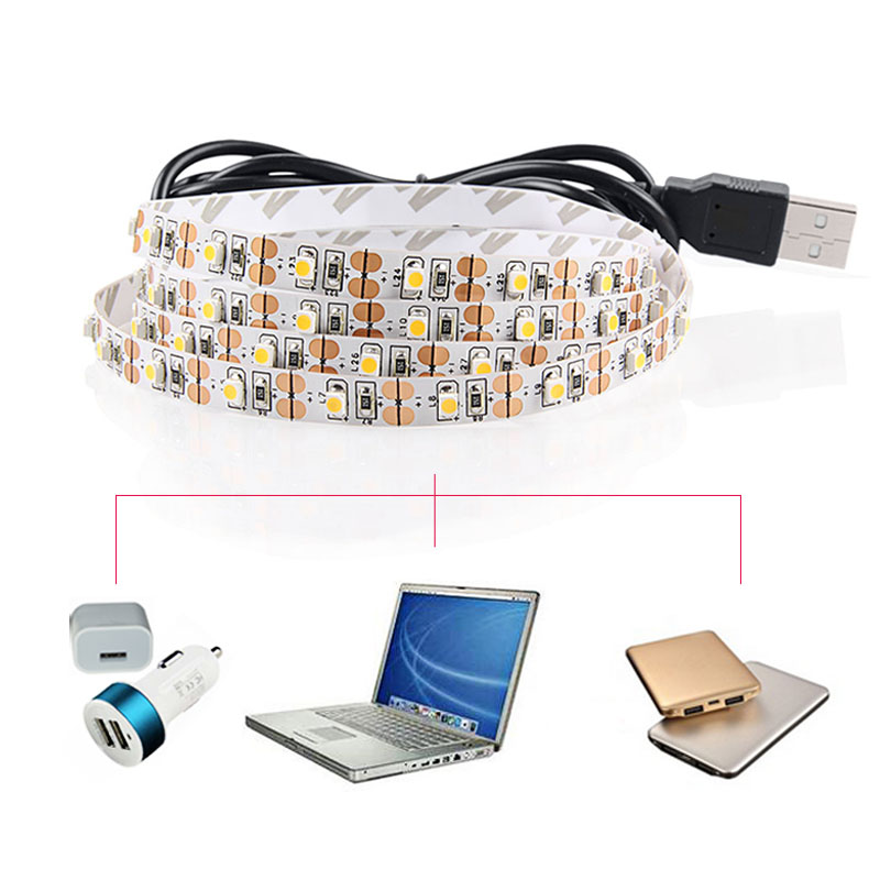 LED Лента Светлина DC 5V USB RGB LED Лента СМД 3528 LED Лента 50cm 1m 2m 3m 4m 5m Флексибилна Лента, Светлата за ТВ Позадина