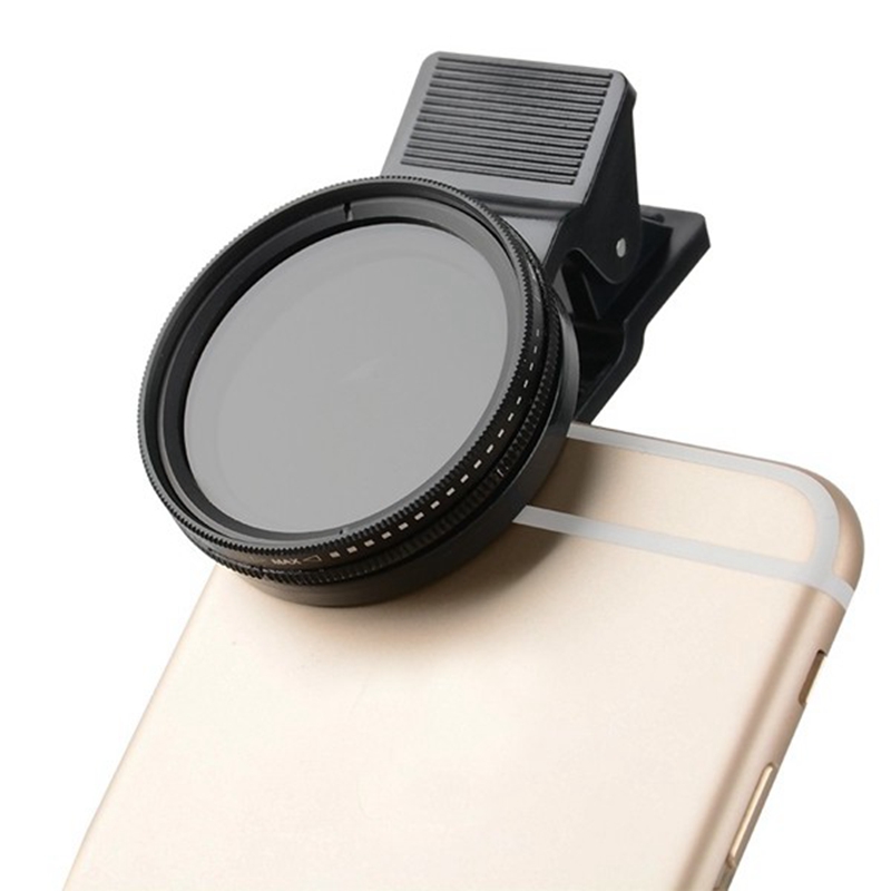 Преносни Прилагодливи 37mm Неутрален Густина Clip-за ND 2-400 Телефон Камера Филтер Леќа Универзален и за iPhone, Android