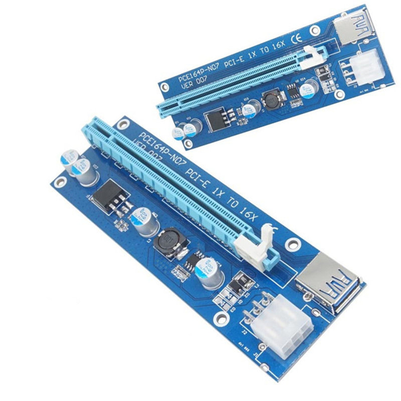2017 новиот USB 3.0 PCI-E PCI E Изразат Столб Картичка 1x да 16x Кабел за Податоци 60cm SATA Power Кабел за BTC Рудар