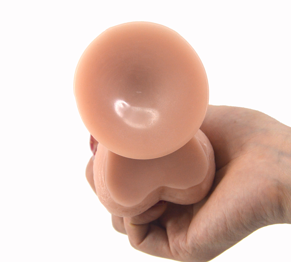 FAAK Дискретна пакет реални дилдо вшмукување чаша на бојата на кожата човек лажни пенисот секс производи порно играчки