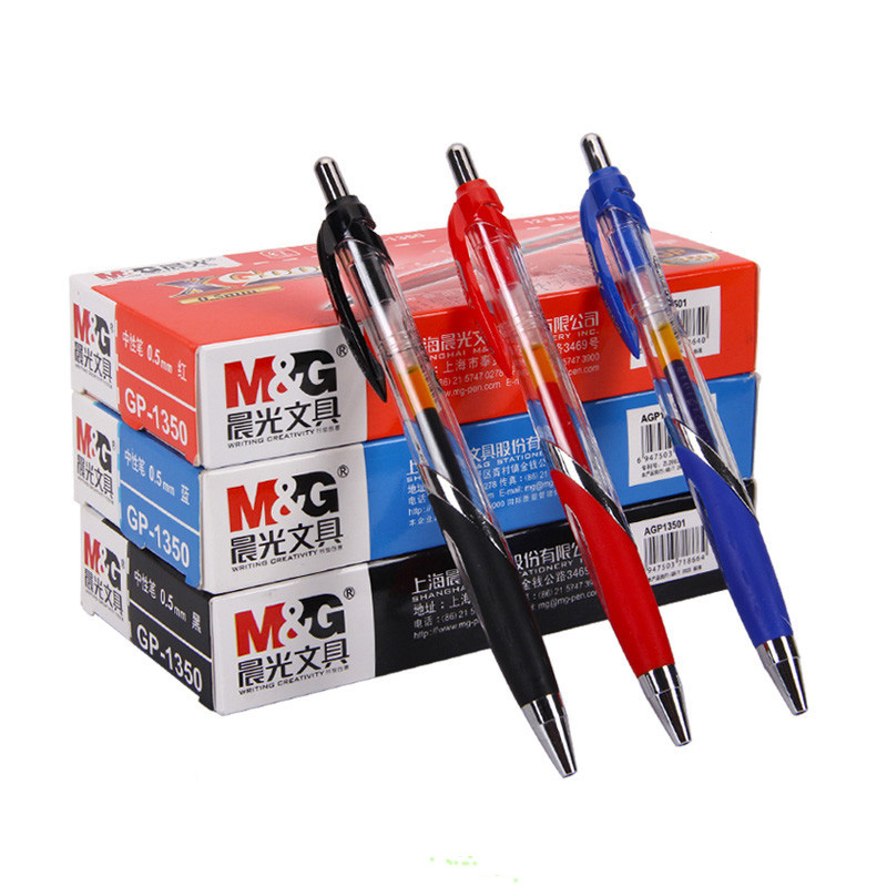 М&G Супер популарни притиснете пролет неутрален пенкало GP-1350 0.5 mm канцеларија посебни учење пен