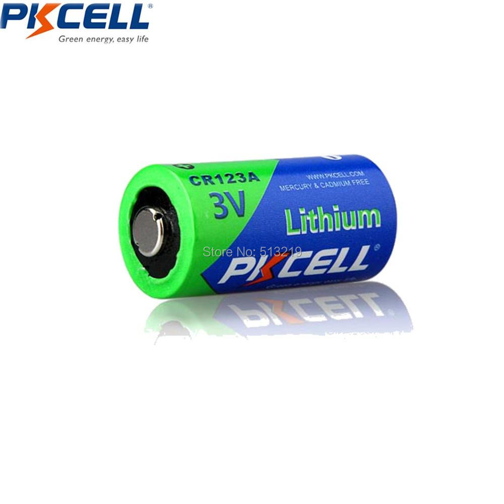 5Pieces PKCELL 3V CR123A CR123 123A CR17345 KL23a VL123A DL123A 5018LC EL123AP SF123 Li-ion Не-Литиум Батерија