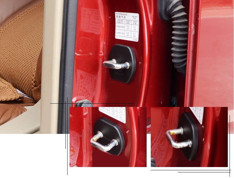 Автоматско заклучување на вратата тока покрие заклучување на вратата подлога за Nissan Qashqai x-trail teana juke ,4pcs/многу,бесплатен