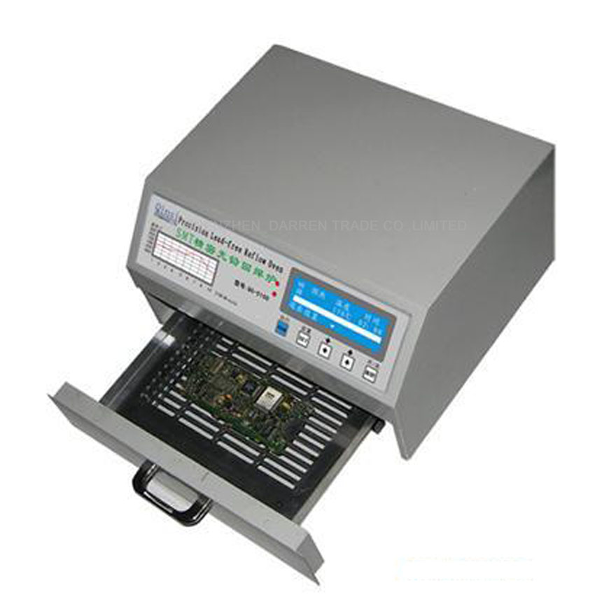 1 компјутер 110/220V QS-5100 600W Автоматско Lead-Free Reflow Печка за SMD Rework, лемење област 180*120mm
