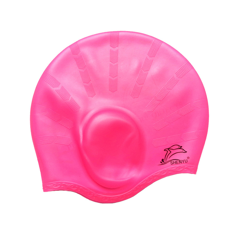 уво заштита на пливање капа силиконски капи водоотпорен еластична слободни големина возрасни базен опрема со добар квалитет 6 бои изберете B43002