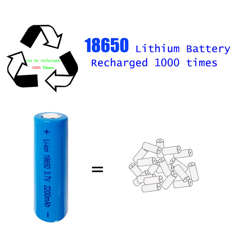 4pcs Оригинална Батерија 18650 3.7 V 2200mAh Батерија li-ion батерија за Напојување Банка Led светилка батерија 18650