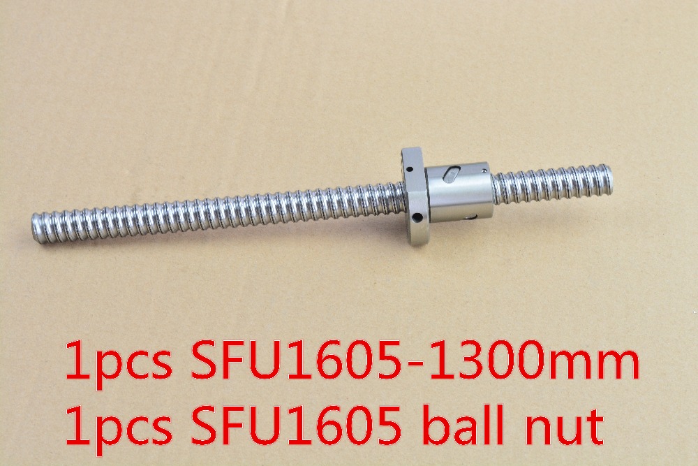 RM1605 дијаметар 16mm топката завртка RM1605 должина 1300мм плус SFU1605 топката орев CNC DIY Резба machin 1pcs