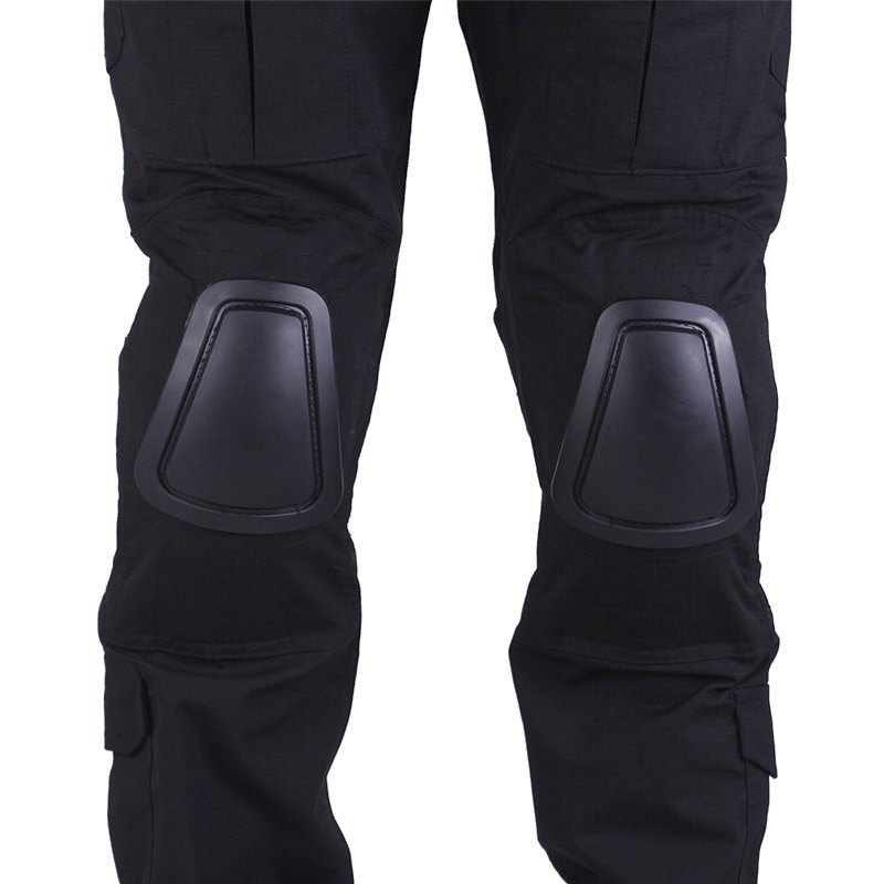Маскирна на воени Борбени панталони мажите панталони тактички војска панталони со Отстранлив коленото влошки Црна