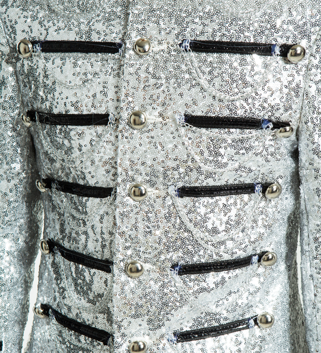 Кориснички нова фаза облека машки капут пејач вршење на мажите Перформанси блескавата sequined одговараат јакна