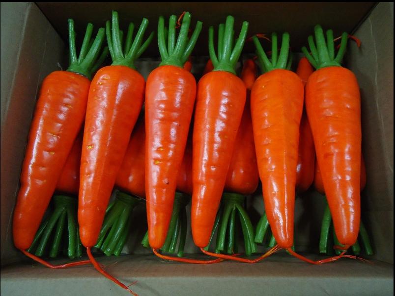 Модел На Морков Лажни Homeware Симулација Игра Играчки Овошје И Зеленчук, Храна Готови Производи Од Пластични Унисекс