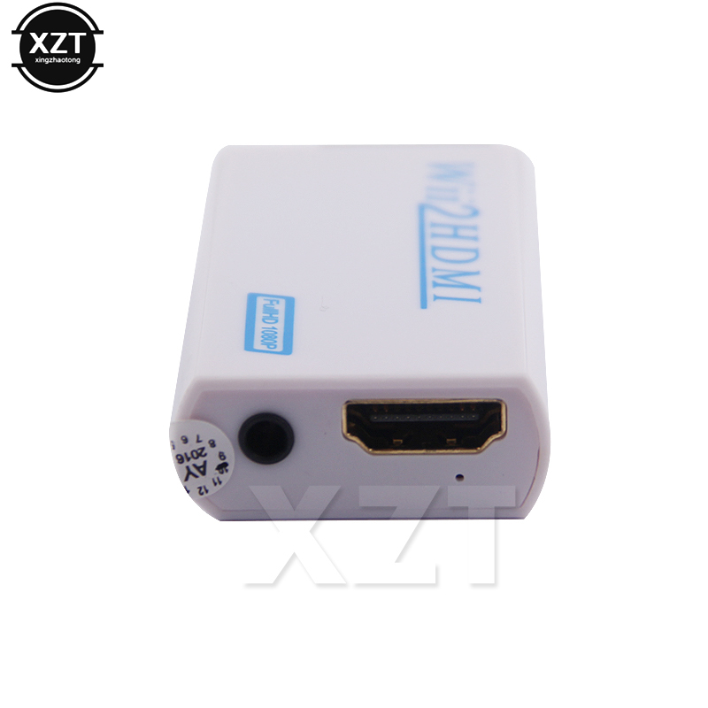 1pcs Поддршка за 720P 1080P Оригинални За Wii да HDMI Адаптер Конвертор 3.5 mm Аудио За HDTV Wii2HDMI
