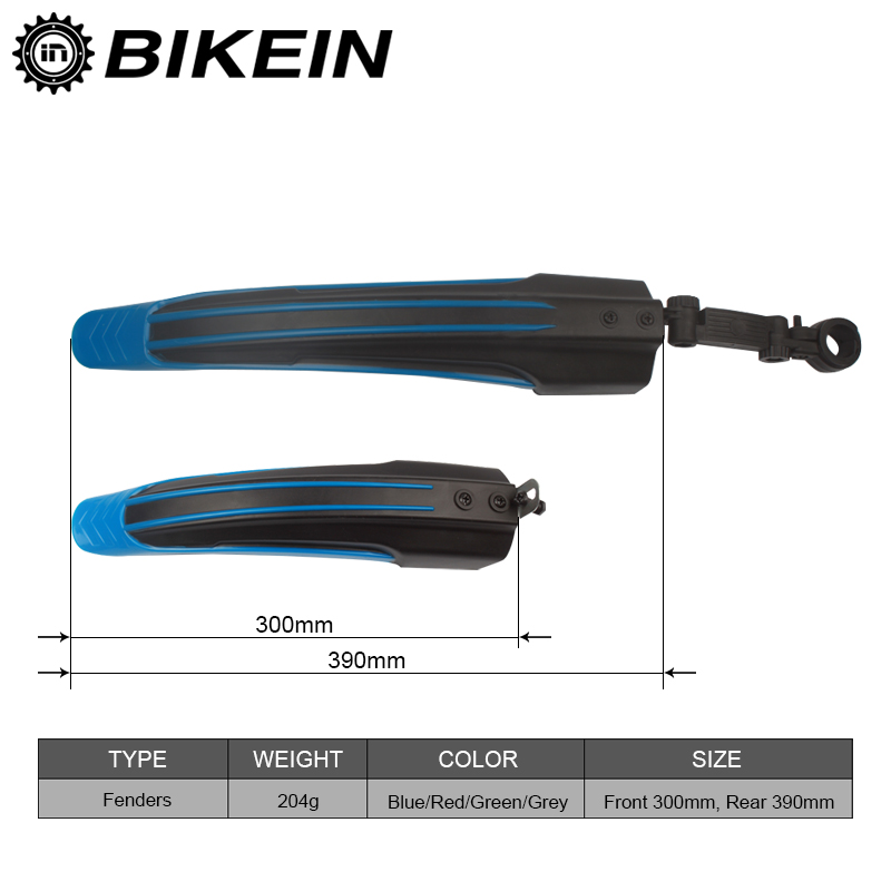 BIKEIN - 1 Сет Планински Велосипед Mudguard MTB Велосипед Fenders Поставува Велосипед Кал Guard Крилја За Предна/Задна