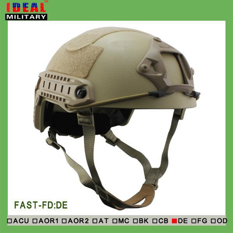Тактички Лов NIJ IIIA БРЗО Балистички Шлем Со Извештајот Ops Core БРЗО Шлем, Балистички Воена Bulletproof Шлем Тен