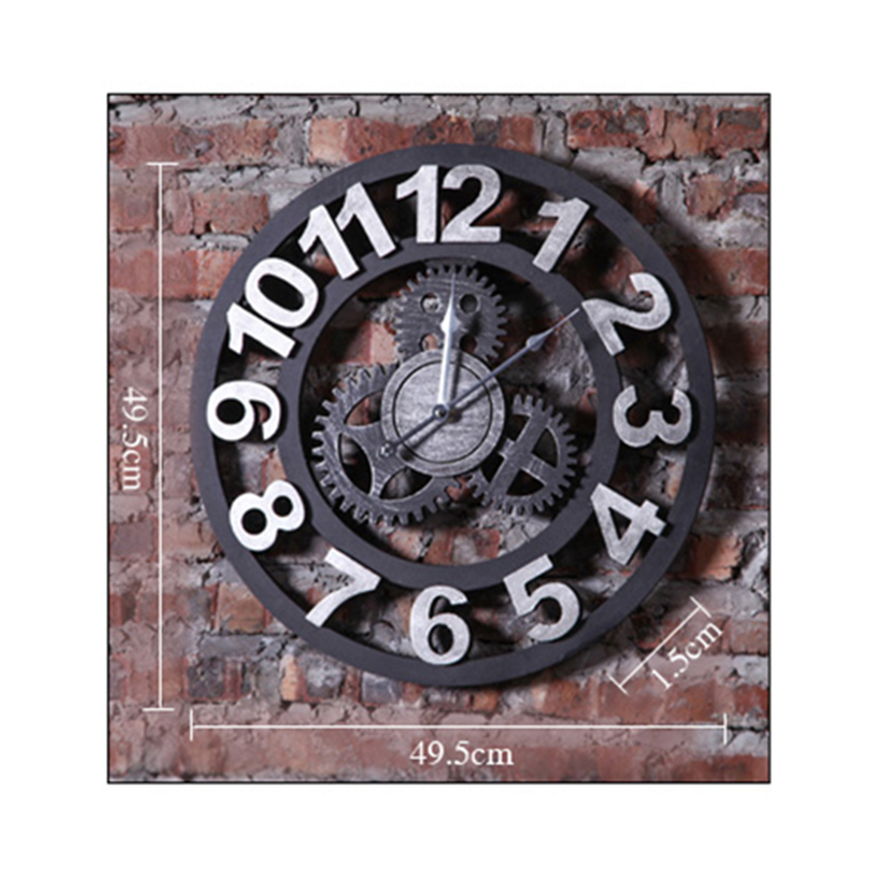 Индустриска Опрема Часовник Правец На Ѕид Mural Ѕид Декорација Ѕид Метал Уметност Часовник Дома Мебел Бар Часовник Ретро