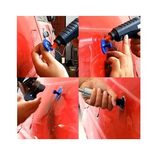 WHDZ PDR Алатка за Полнење Дент Отстранување Paintless Дент Поправка Алатки Автомобил Дент Поправка Лепак Пиштол 100W